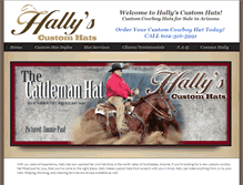 Tablet Screenshot of hallys-custom-hats.com